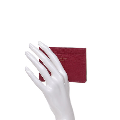 Louis Vuitton Calfskin Jeanne Wallet Insert Fuchsia 2 of 7