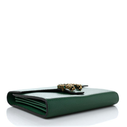Gucci Calfskin Mini Dionysus Chain Wallet Emerald 5 of 9