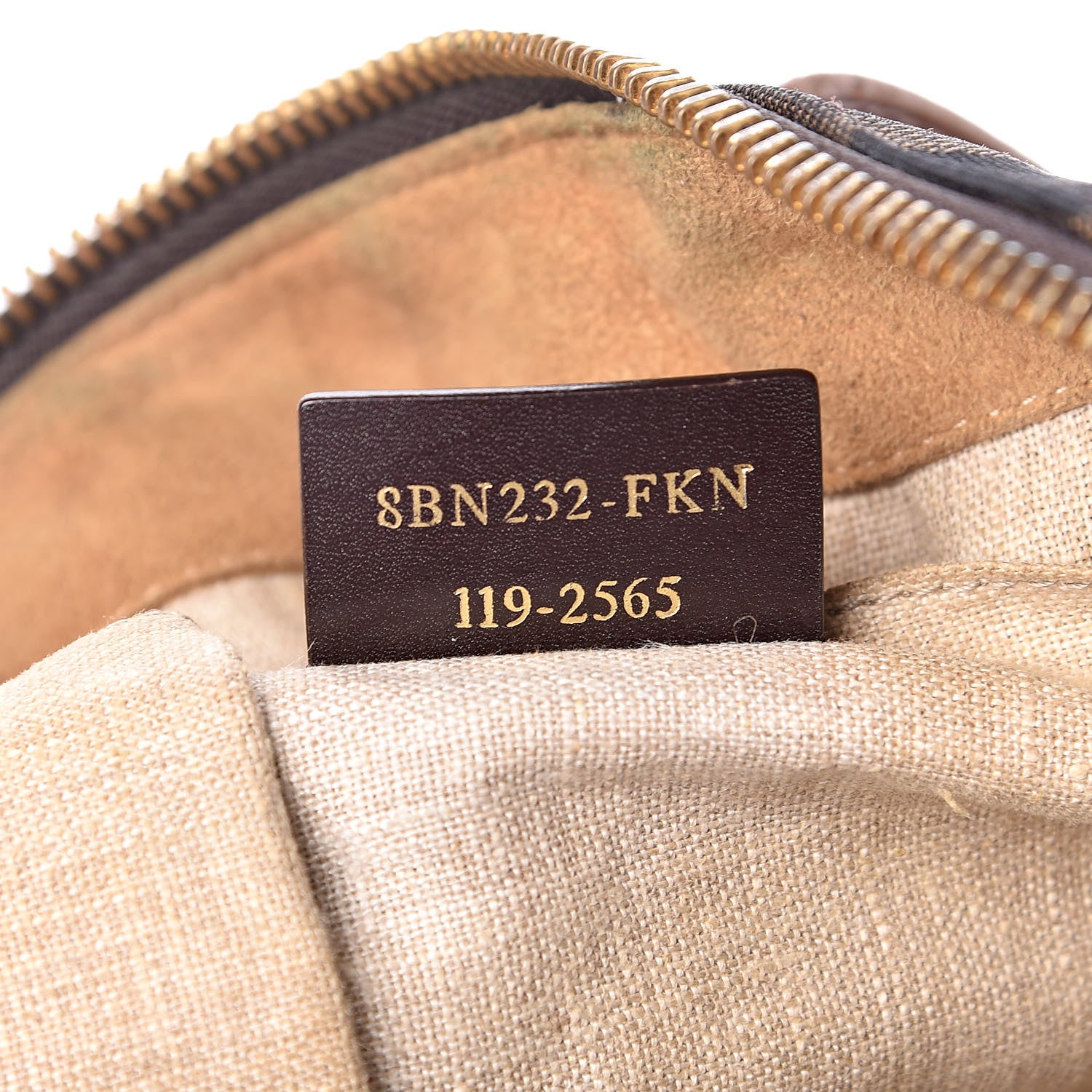 Fendi Pequin Cuoio Vegetale 2Bag Tobacco Cuoio Miele Vacchetta 7 of 17