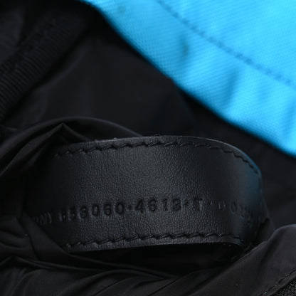 Balenciaga Recycled Casual Nylon Mini Oversized Backpack Cyclades Blue 8 of 12