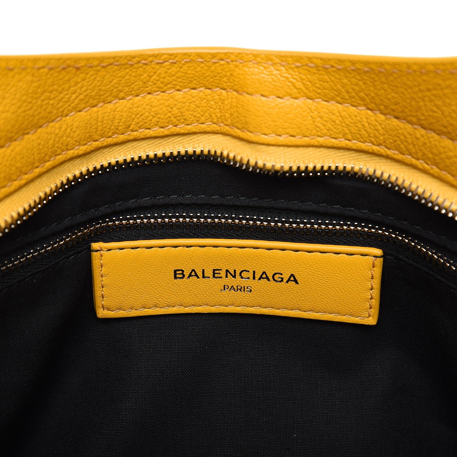 Balenciaga Chevre Silver Metallic Edge Hardware City Jaune Epi 7 of 8