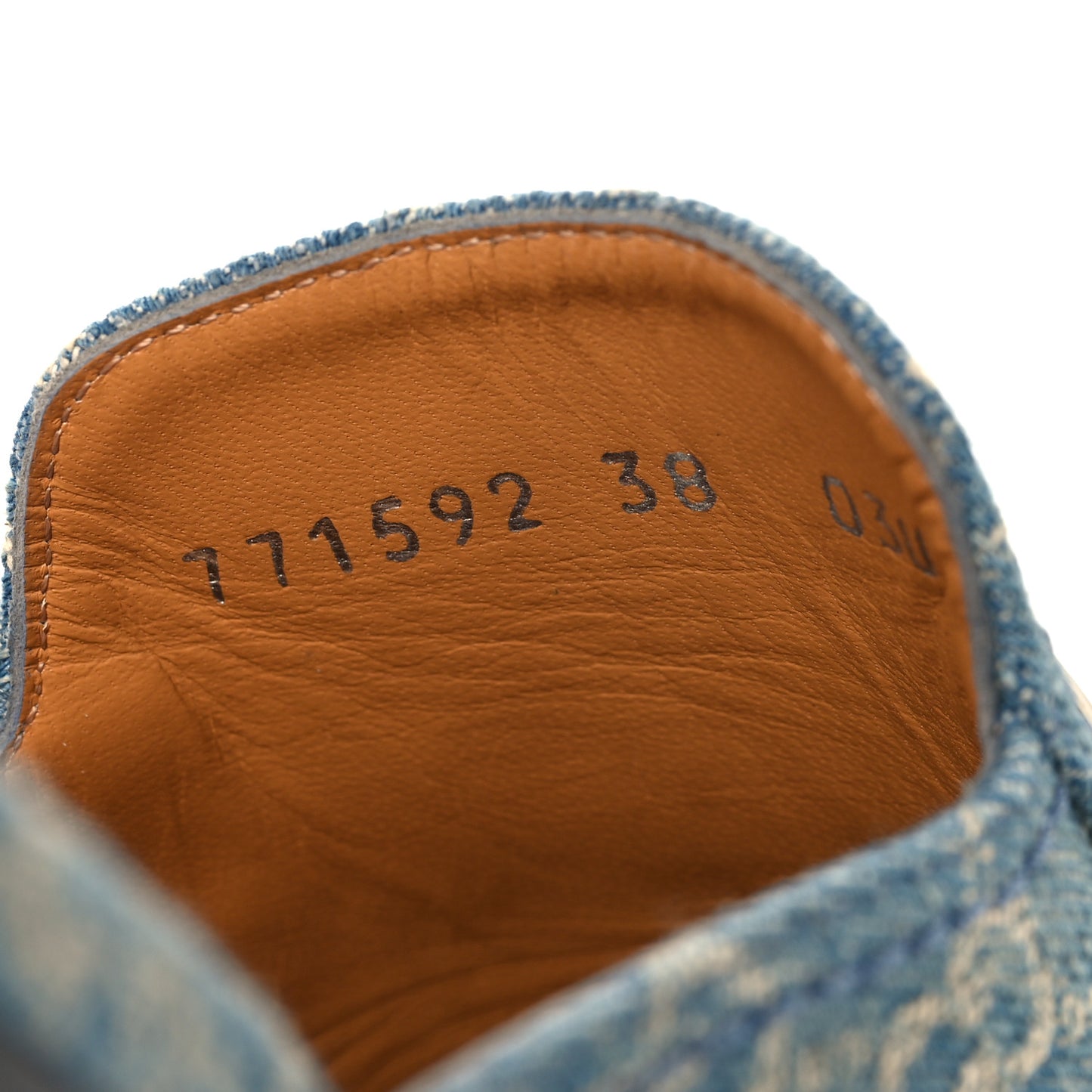 New Denim GG Malaga Kid Womens Princetown Slippers 38 Light Blue Royale