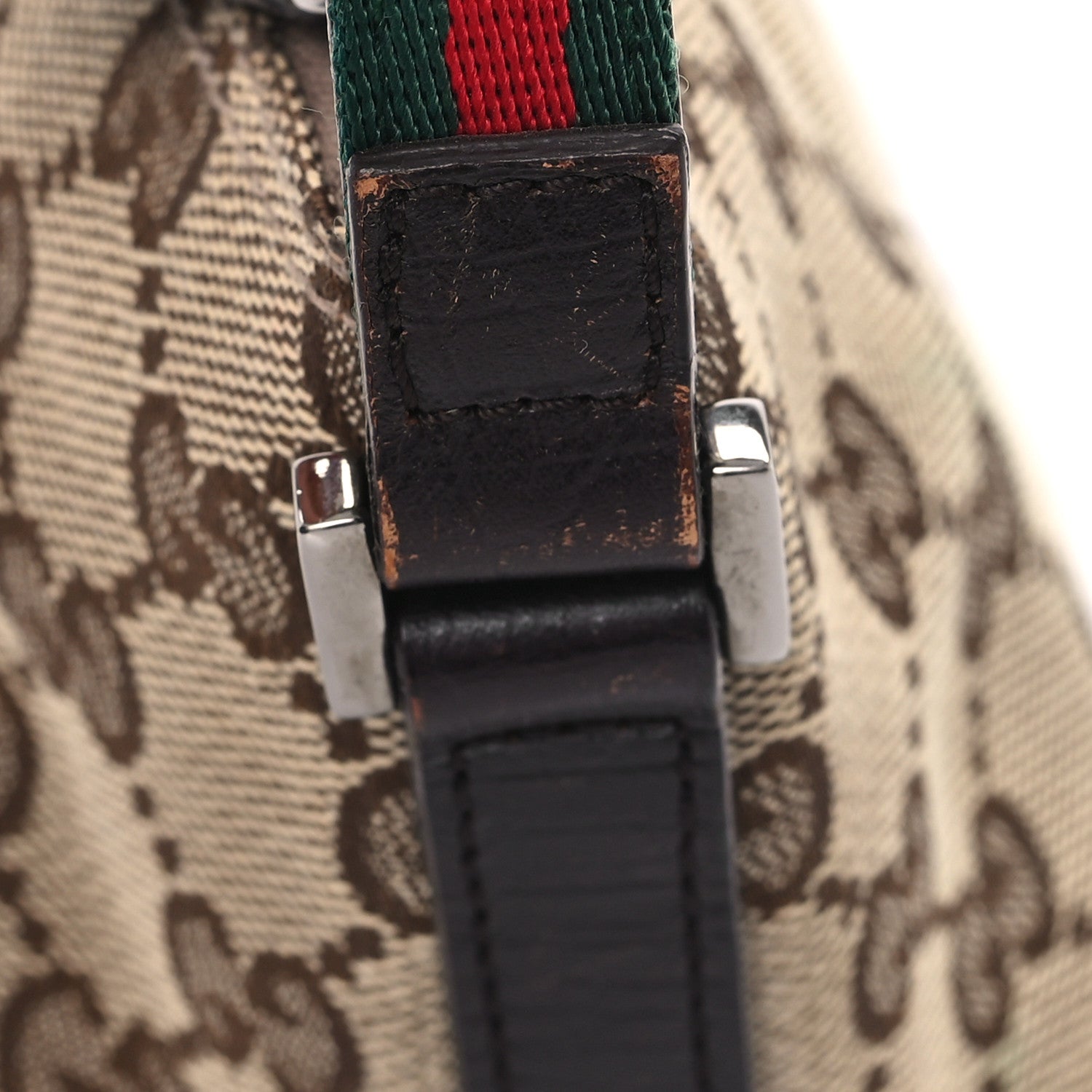 Gucci Monogram Web Boat Pochette Brown 11 of 11