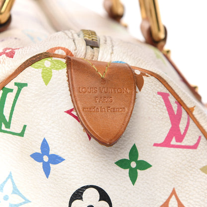 Louis Vuitton Monogram Multicolor Speedy 30 White 6 of 10