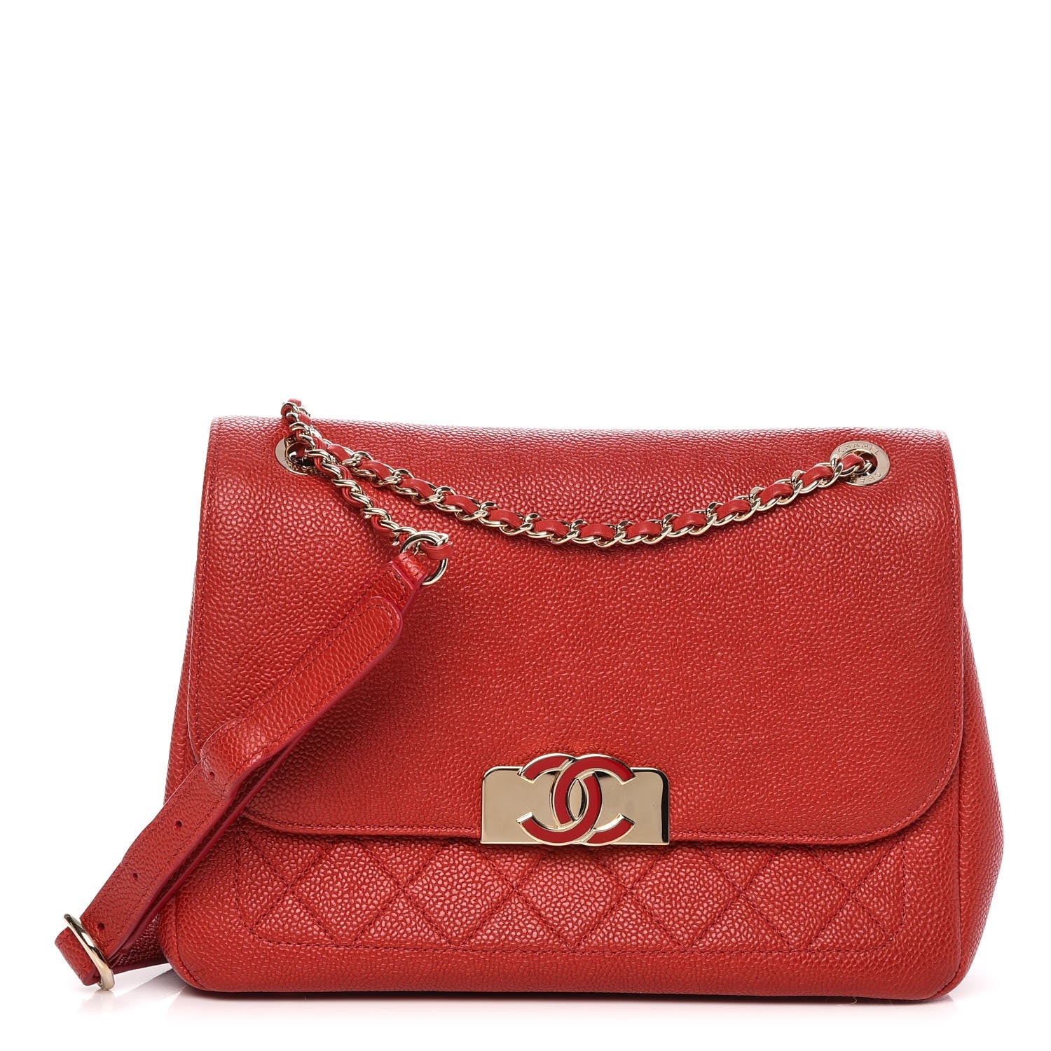 Chanel Caviar Quilted Small Flap Red 1 of 10