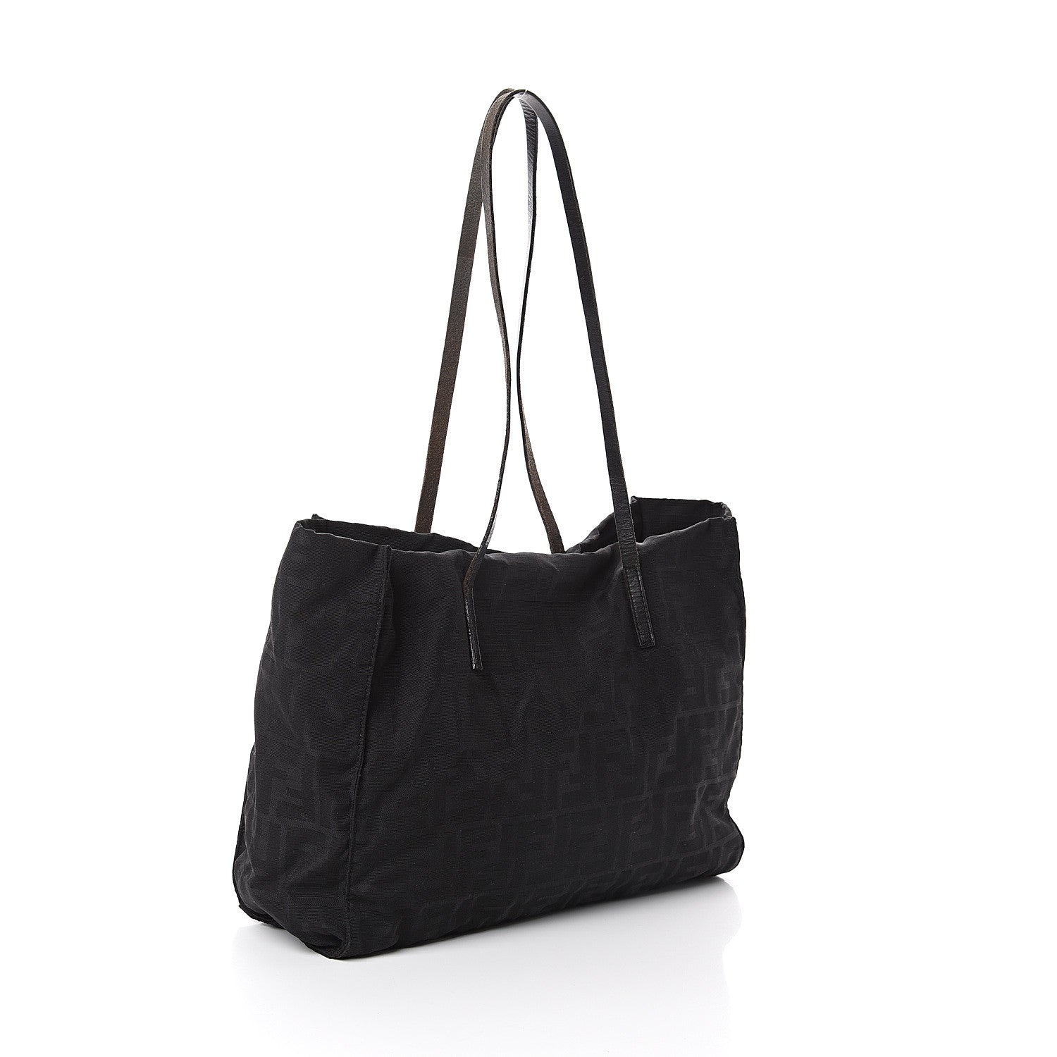 Fendi Canvas FF Tote Black 2 of 8