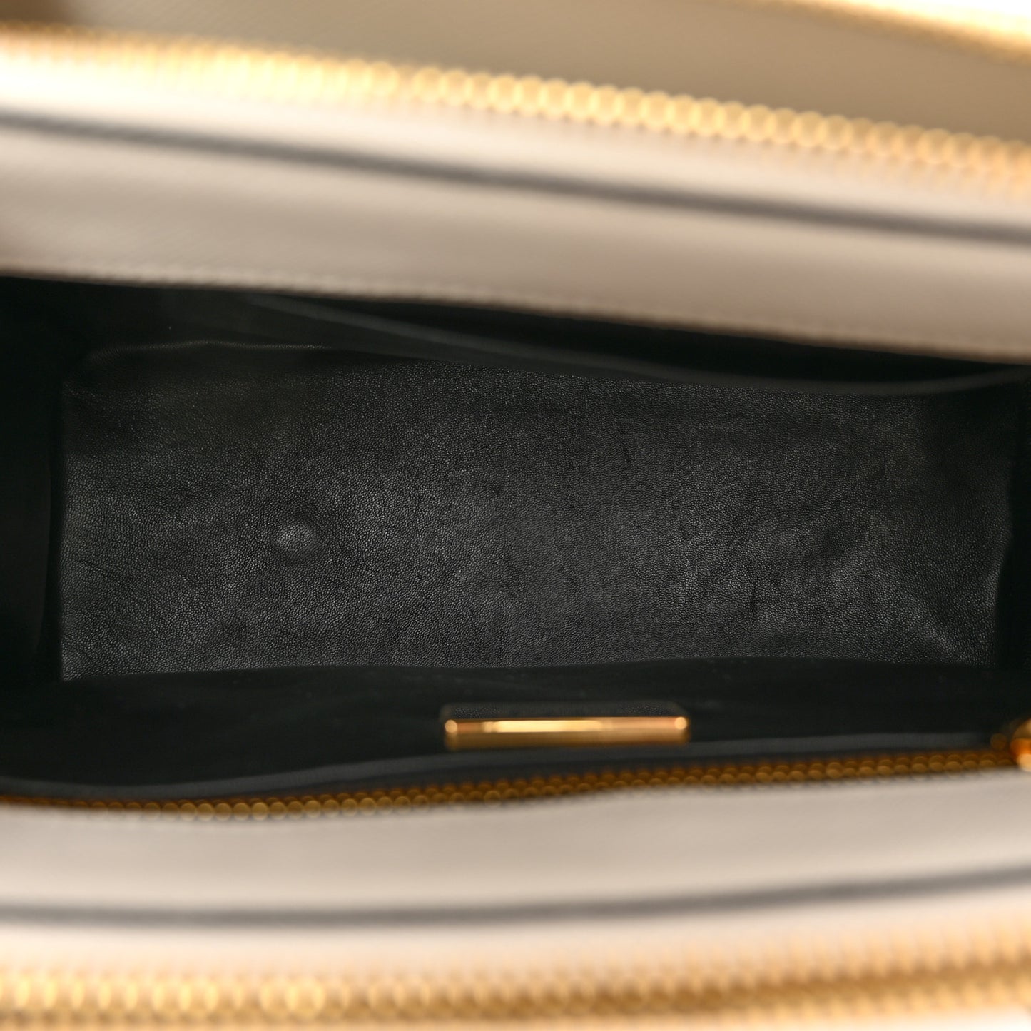 Saffiano Lux Ombre Small Galleria Double Zip Tote Gradient White