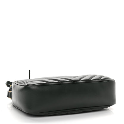 Saint Laurent Calfskin Matelasse Monogram Lou Camera Bag Military Green 4 of 10