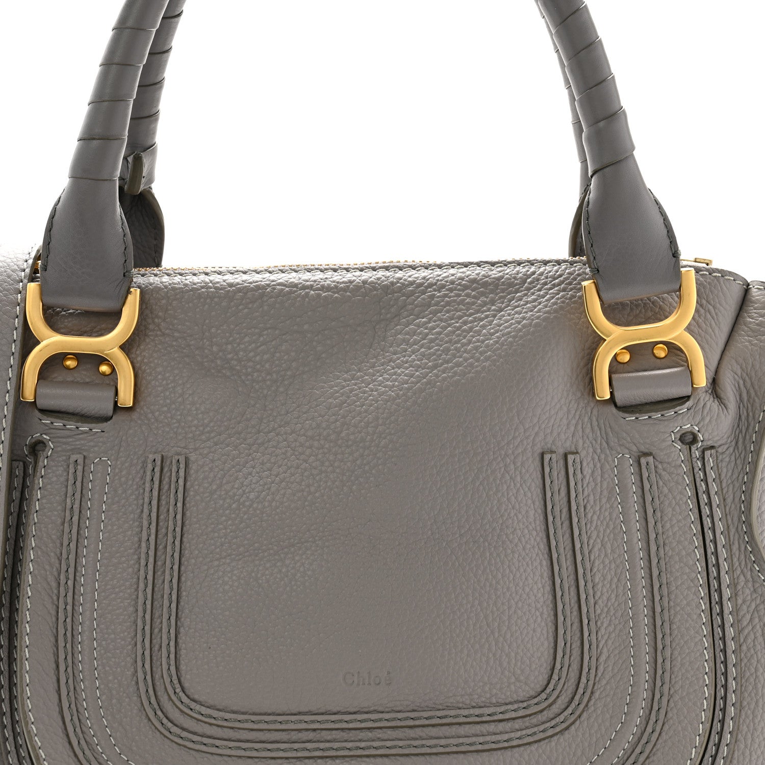 Chloe Calfskin Medium Marcie Satchel Cashmere Grey 8 of 12