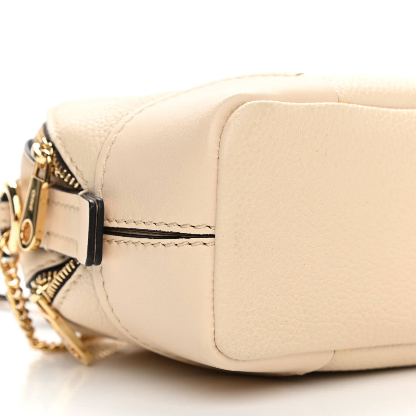 Calfskin Mini Daria Chain Bag Light Beige