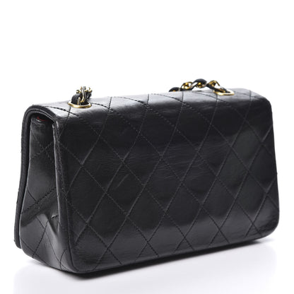 Chanel Lambskin Quilted Mini Flap Black 2 of 10