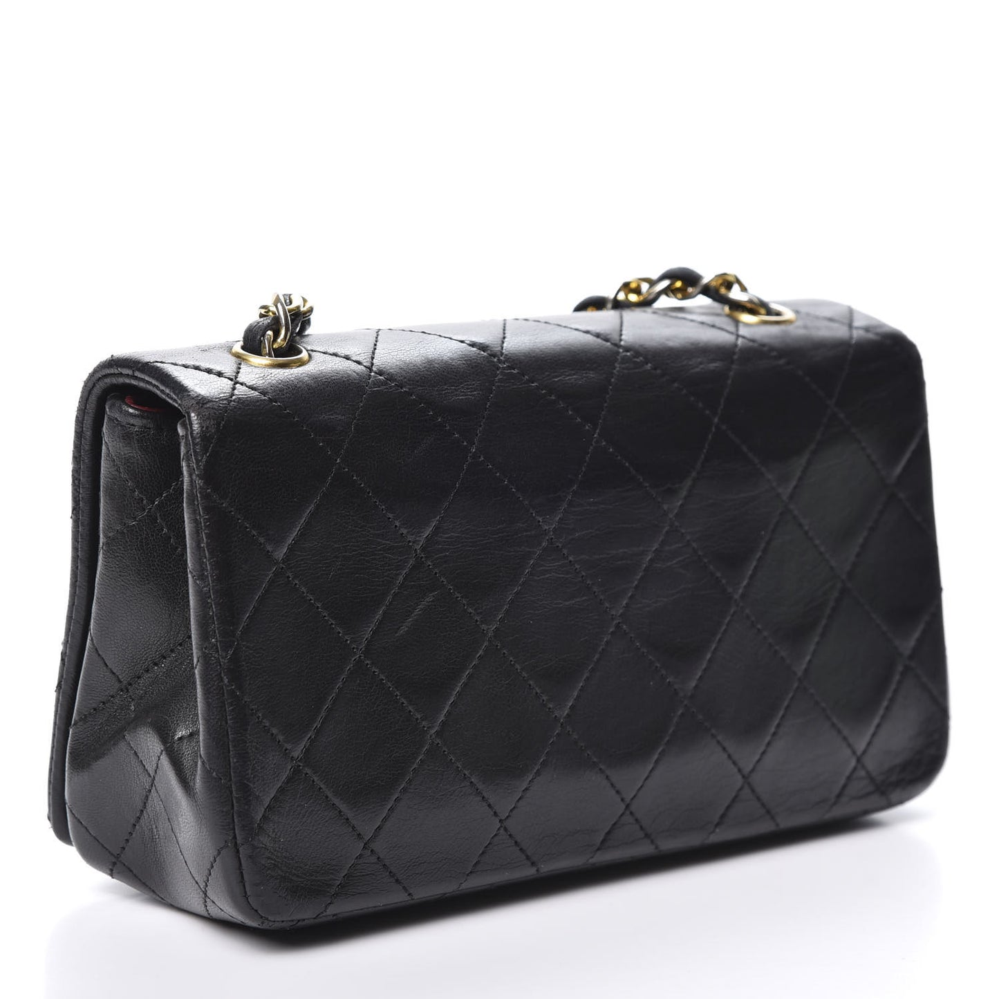Lambskin Quilted Mini Flap Black