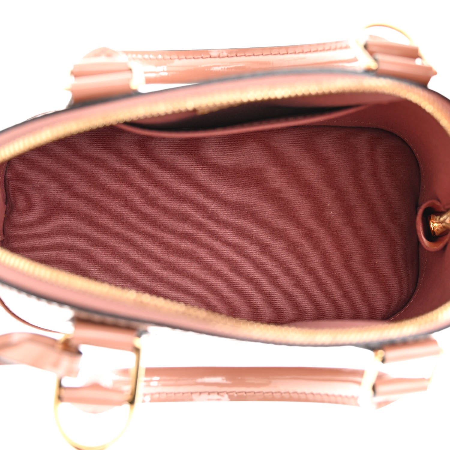 Louis Vuitton Vernis Alma BB Rose Velours 5 of 12