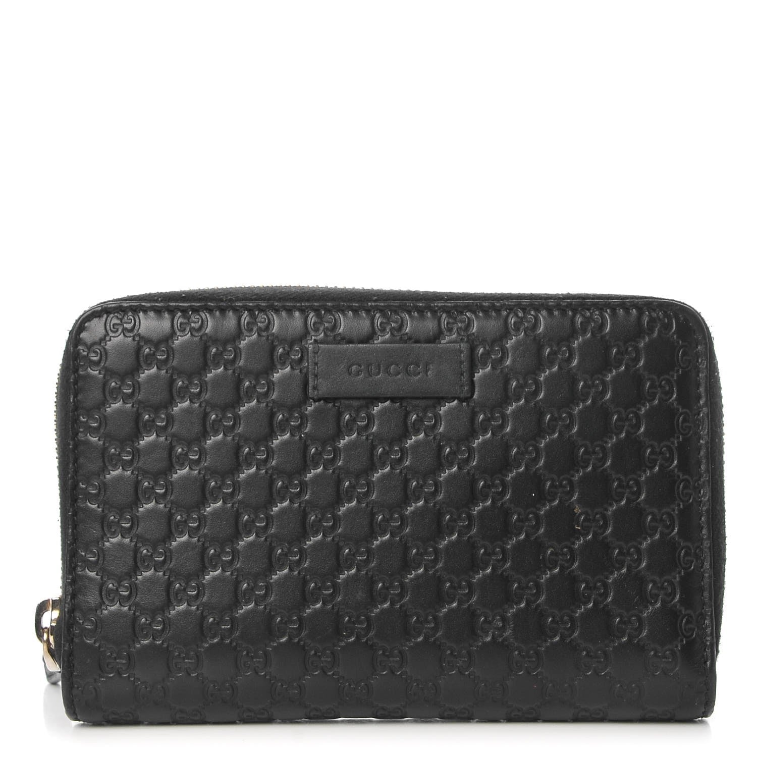 Gucci Soft Microguccissima Zip Around Organizer Wallet Black 1 of 9
