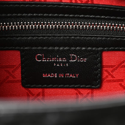 Christian Dior Lambskin Cannage Medium Lady Dior Black 6 of 10