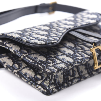 Christian Dior Oblique Saddle Belt Bag Blue 9 of 11