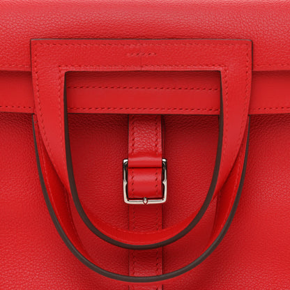 Hermes Evercolor Halzan 25 Rouge De Coeur 8 of 11