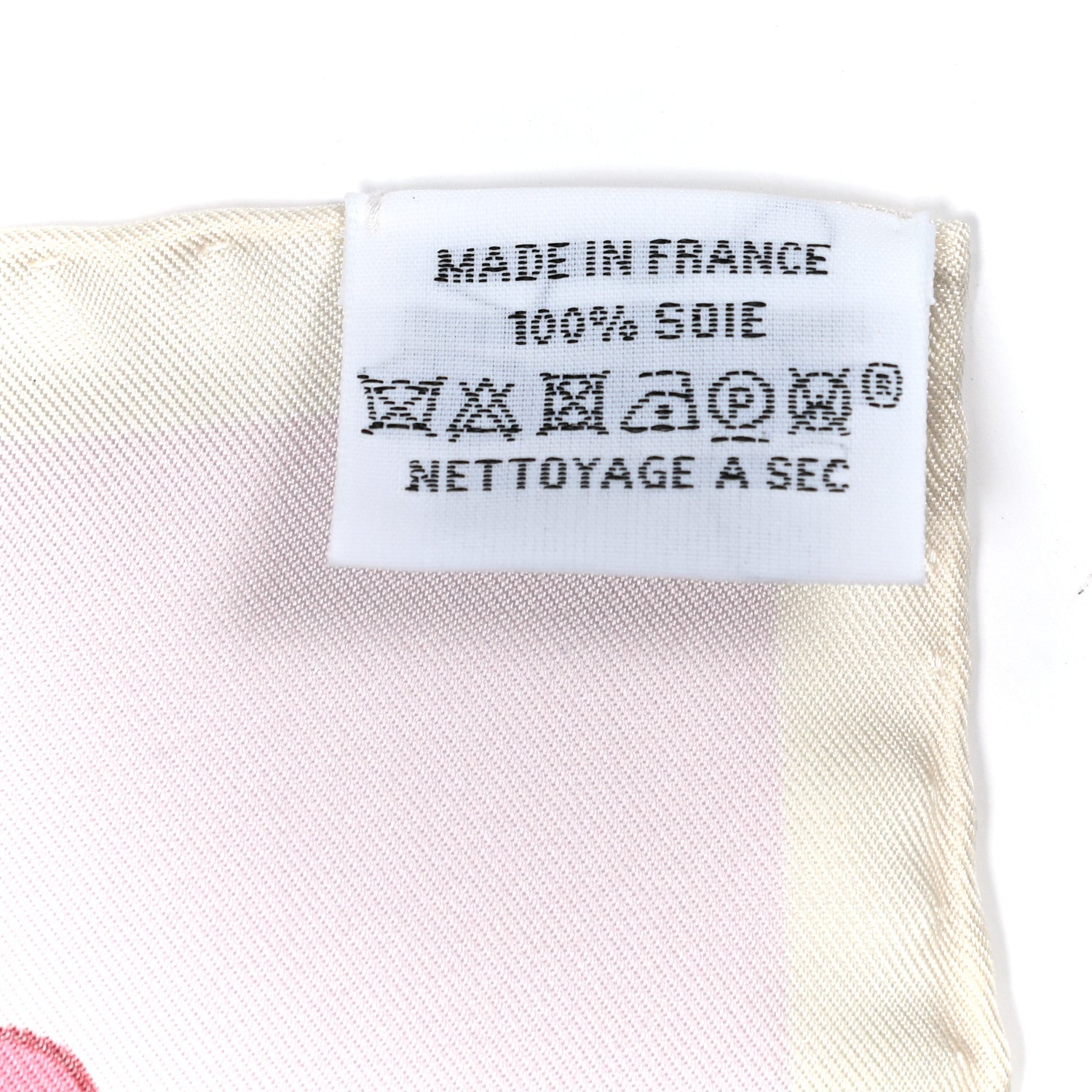 Hermes Silk Le Timbalier Scarf 90 Rose Pale Vert Amande 4 of 4