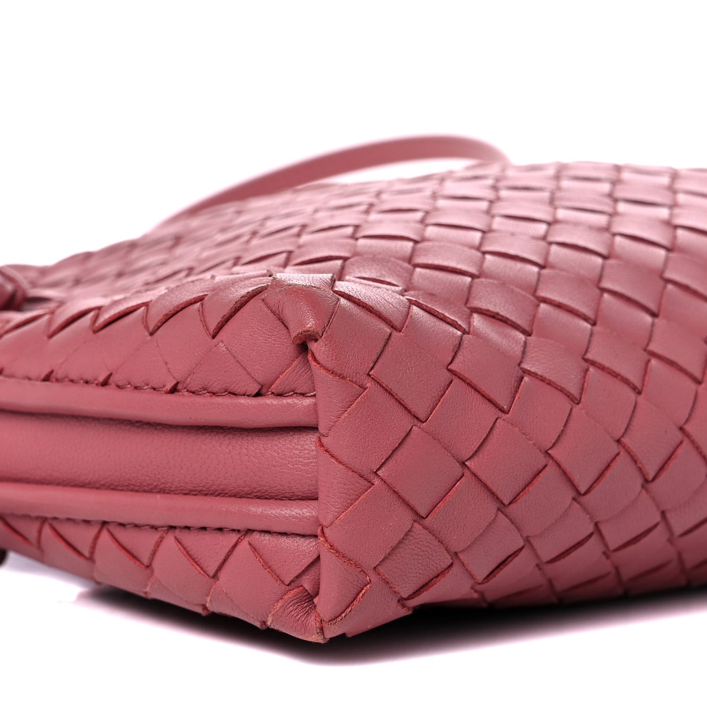 Nappa Intrecciato Nodini Crossbody Messenger Rose Pink
