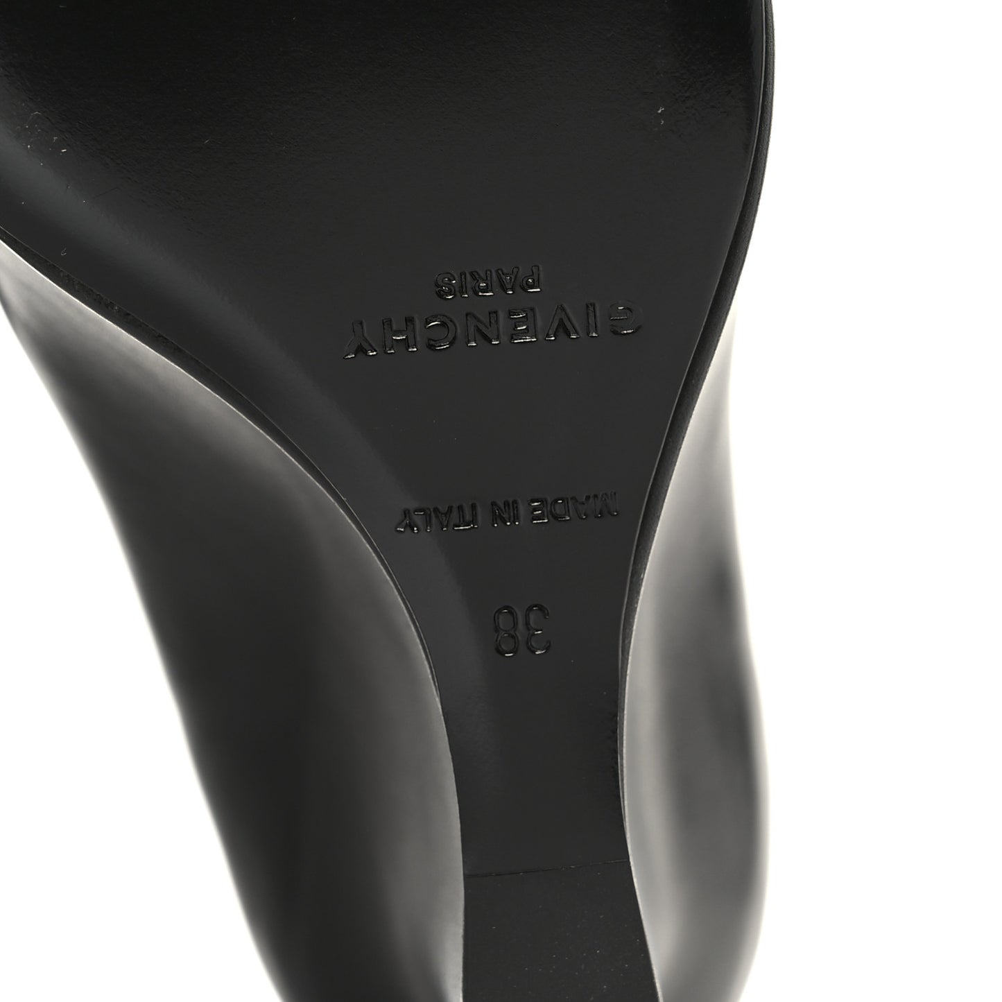 Calfskin G Lock 80mm Wedge Low Boots 38 Black