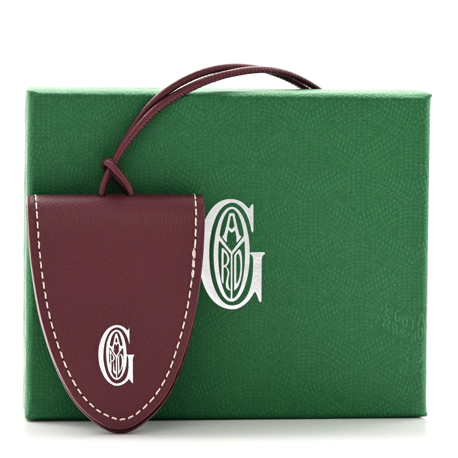 Goyard Calfskin Bag Clip Bordeaux 4 of 4