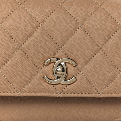 Chanel Caviar Quilted Small Business Affinity Flap Beige 7 of 10