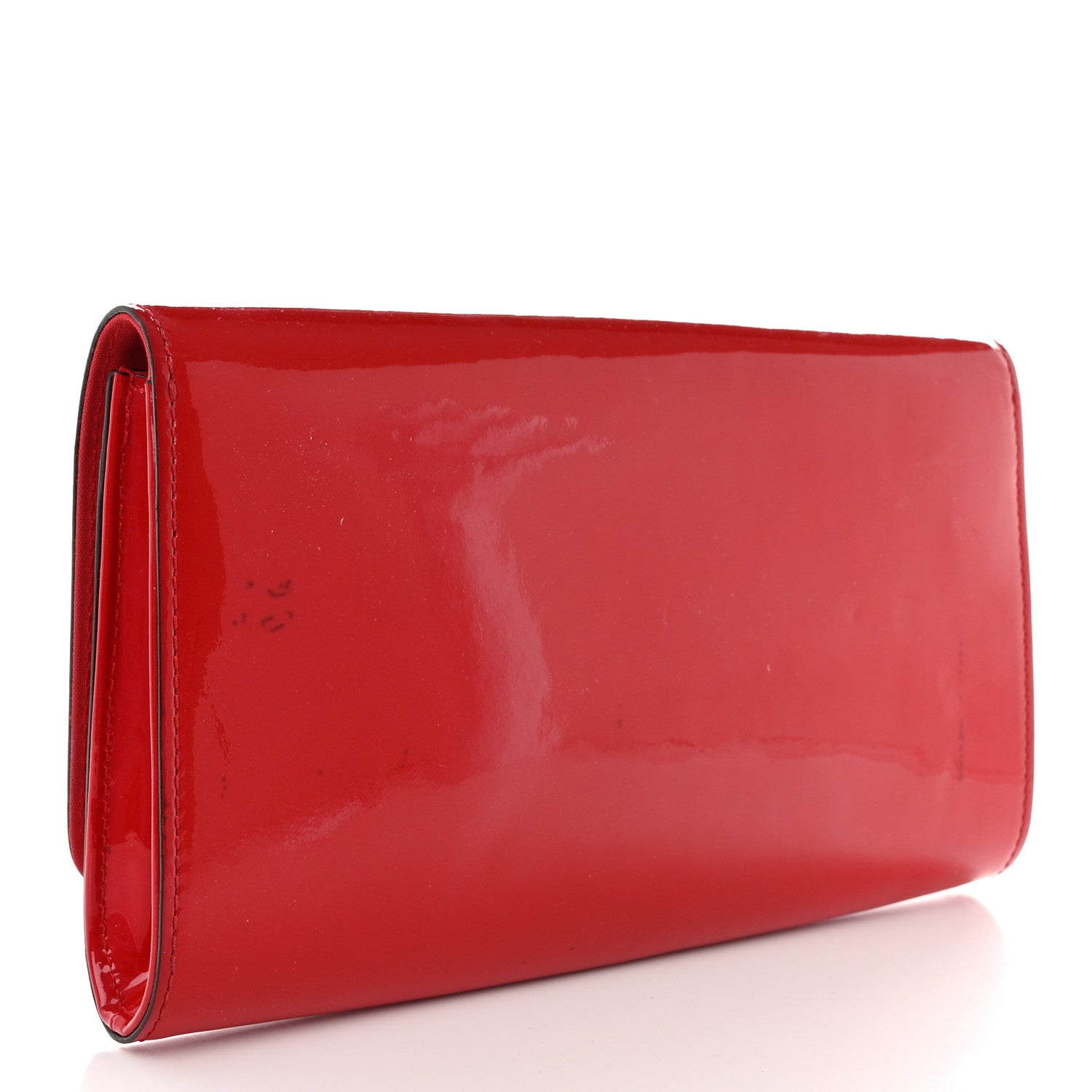 Louis Vuitton Patent Louise Clutch Cherry 3 of 12