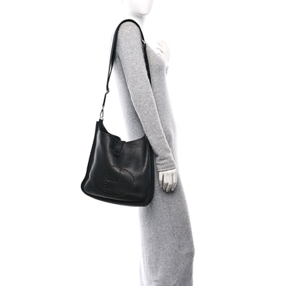 Hermes Taurillon Clemence Evelyne III GM Black 2 of 12