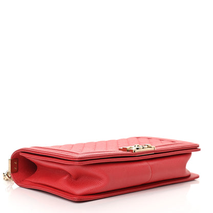Chanel Caviar Quilted New Medium Boy Flap Dark Red 3 of 10