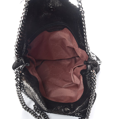 Stella McCartney Chamois Shiny Dotted Falabella Fold Over Tote Ruthenium 5 of 8