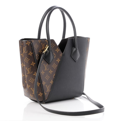 Louis Vuitton Calfskin Monogram Kimono Tote PM Black 4 of 8