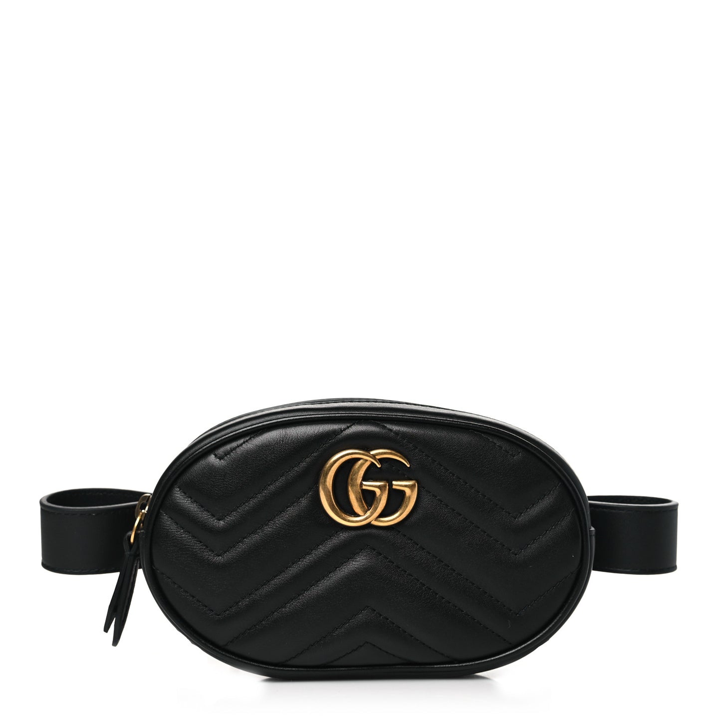 Calfskin Matelasse GG Marmont Belt Bag 95 38 Black