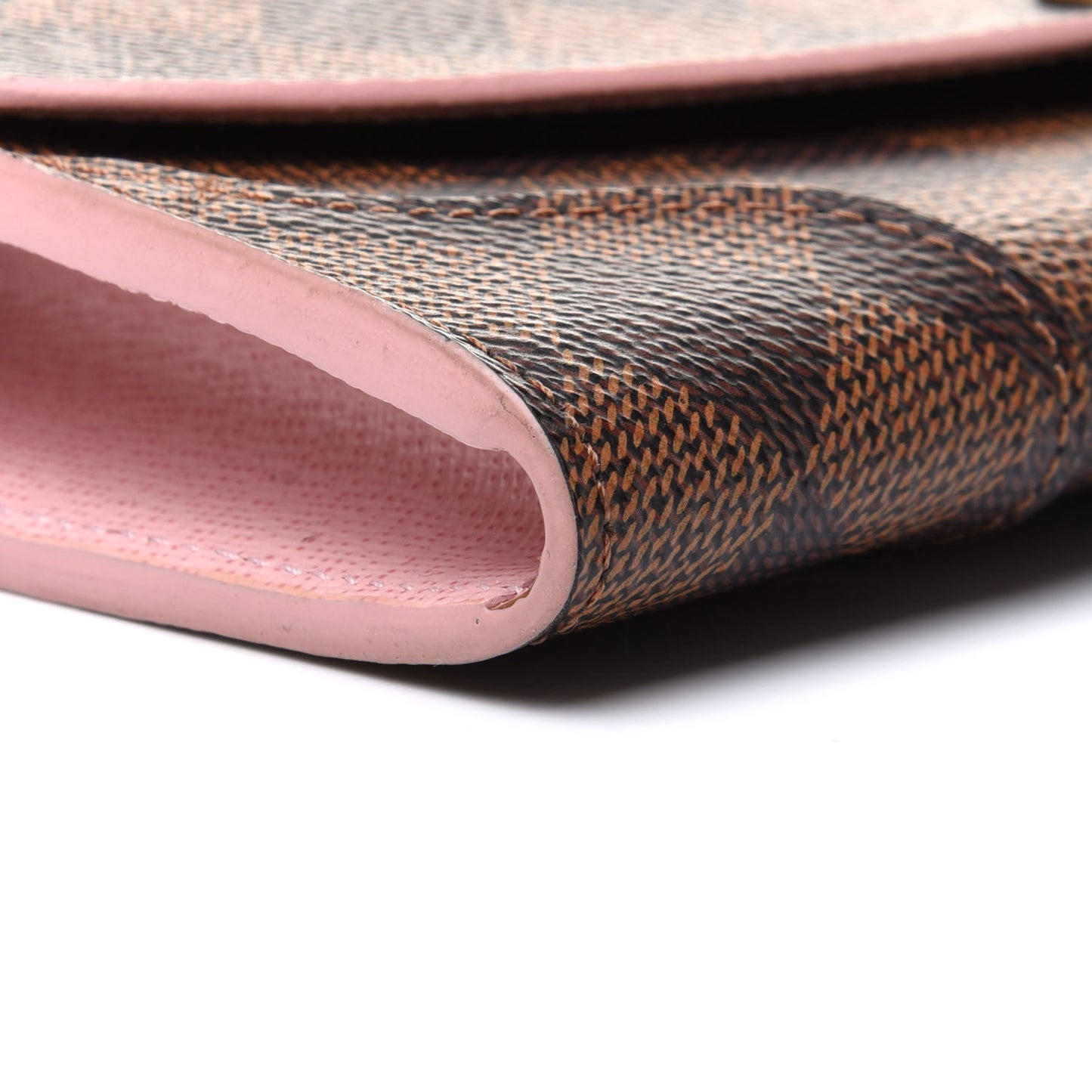 Damier Ebene Caissa Wallet Rose Ballerine
