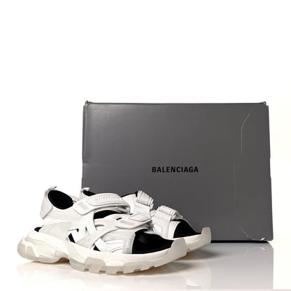 Balenciaga Neoprene Rubber Clear Sole Womens Track Sandals 37 White Black 8 of 8