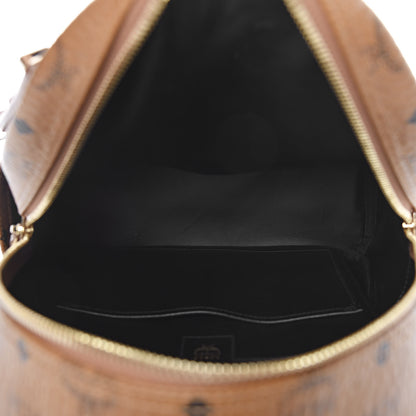 MCM Visetos Studded Small Dual Stark Backpack Cognac 7 of 11