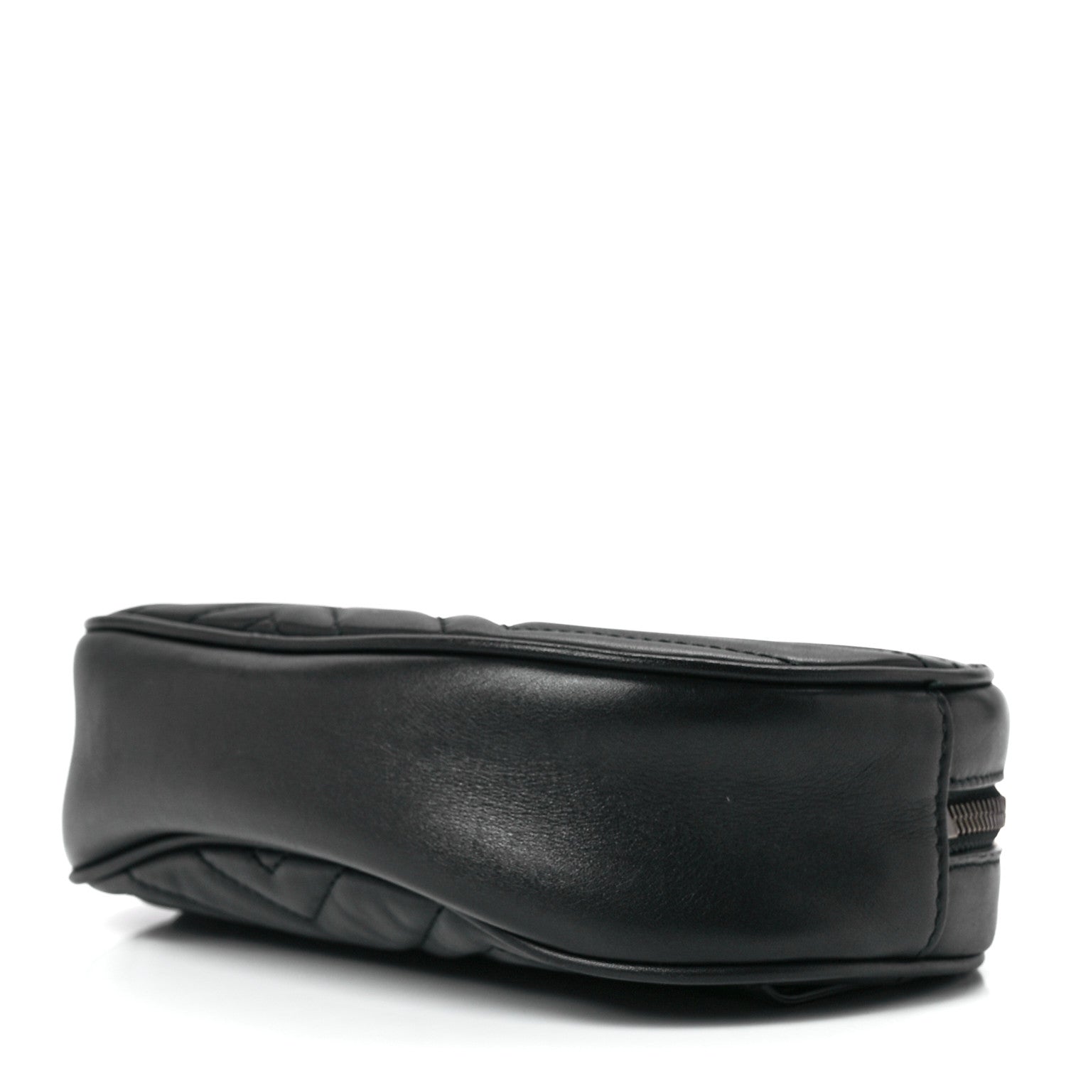 Gucci Calfskin Matelasse GG Marmont Belt Bag 85 34 Black 11 of 14