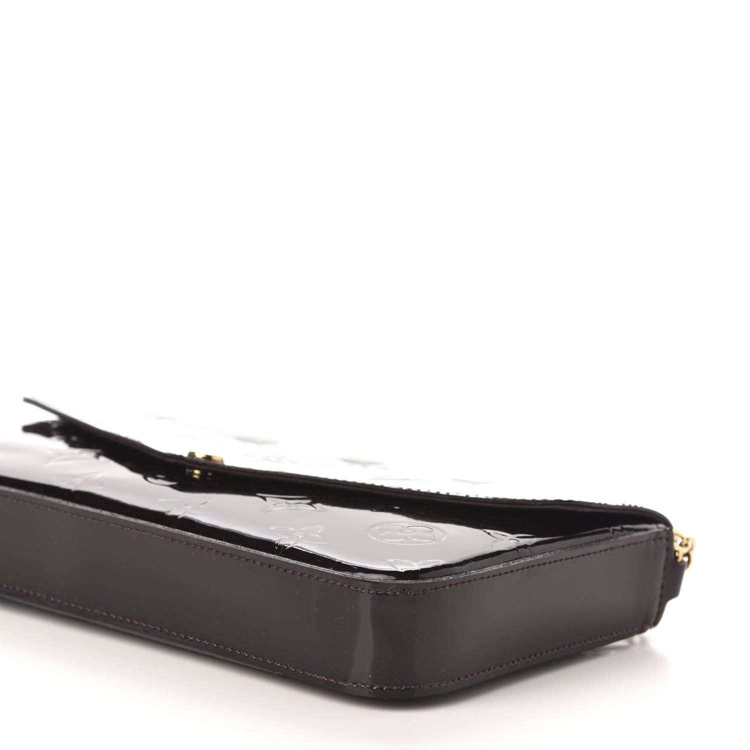 Louis Vuitton Vernis Pochette Felicie Chain Wallet Amarante 9 of 10