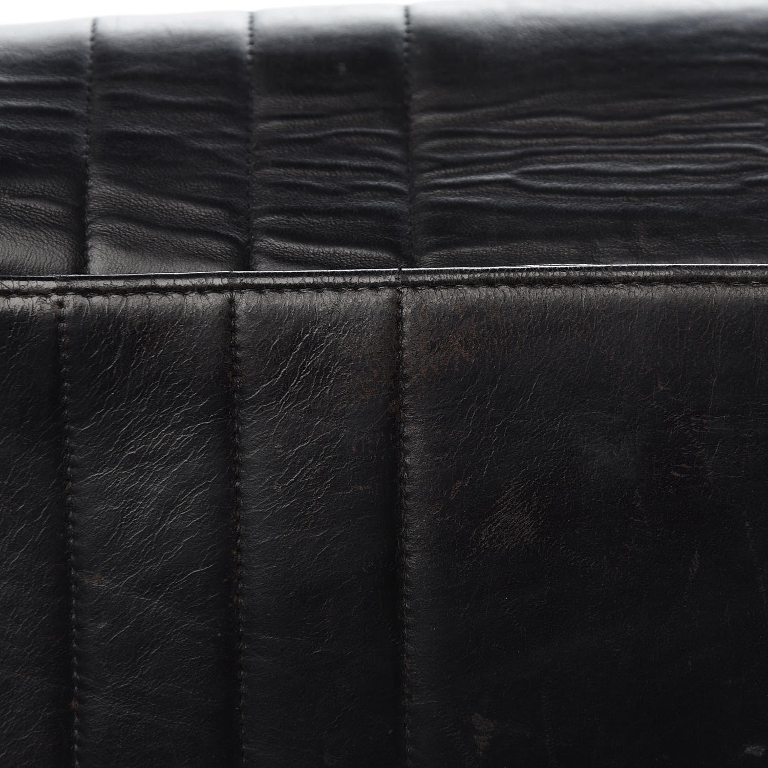 Chanel Lambskin Vertical Quilted Medium Single Flap Black 12 of 15