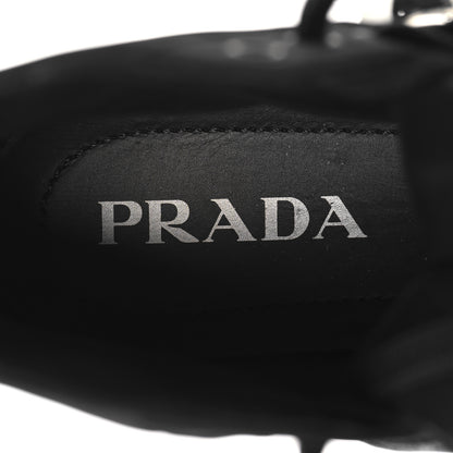 Prada Nylon Gabardine Studded High Top Sneakers 37 Black 8 of 8