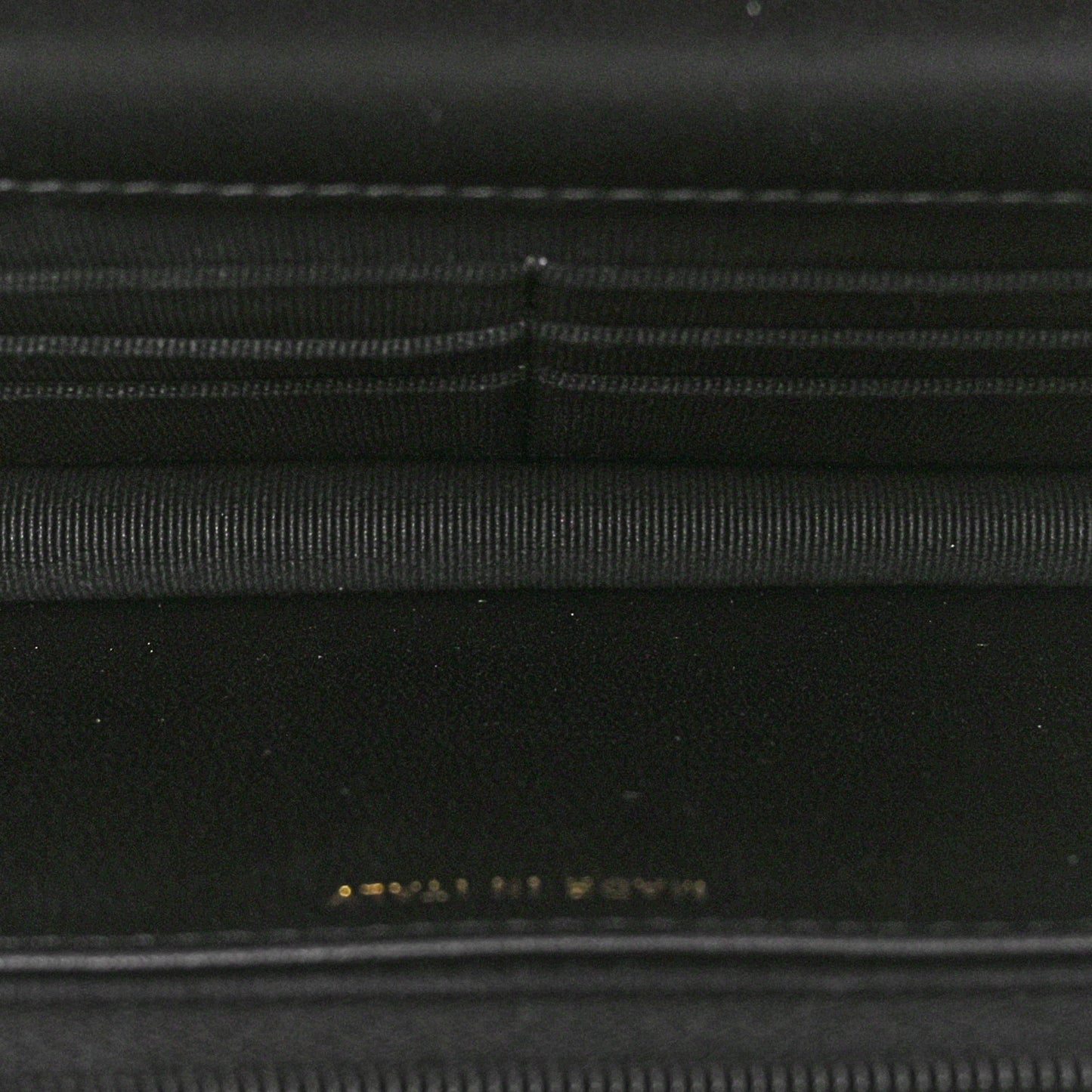 Lambskin Pearl Strass Quilted CC Wallet on Chain WOC Black