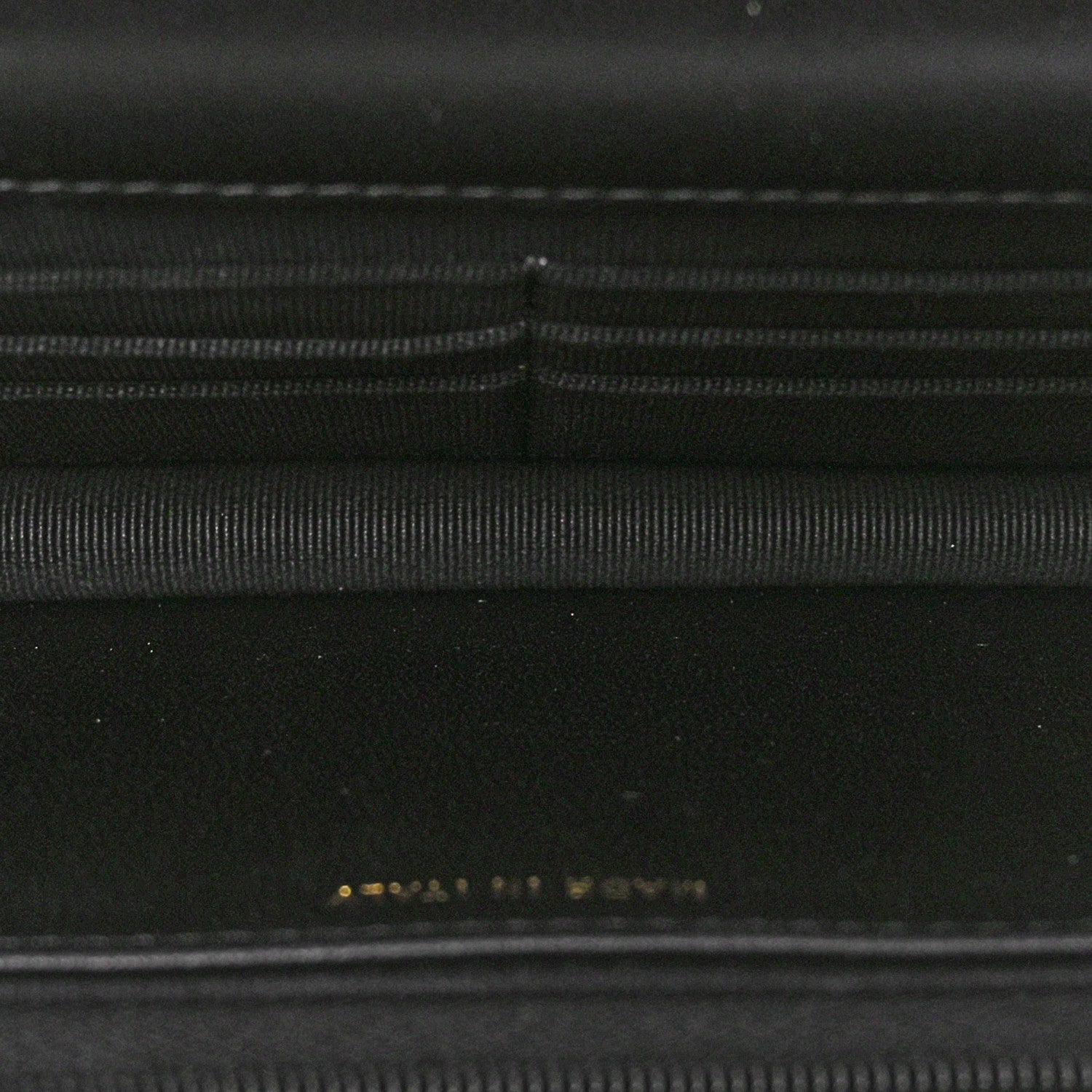 Chanel Lambskin Pearl Strass Quilted CC Wallet on Chain WOC Black 5 of 12