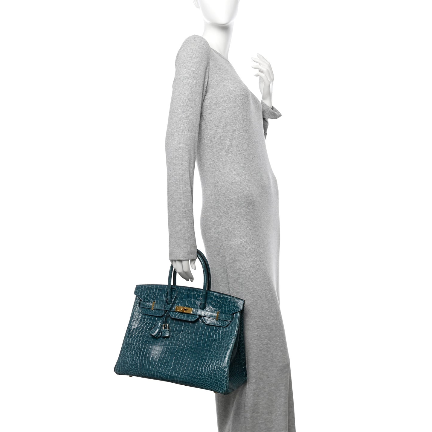 Shiny Porosus Crocodile Birkin 35 Colvert