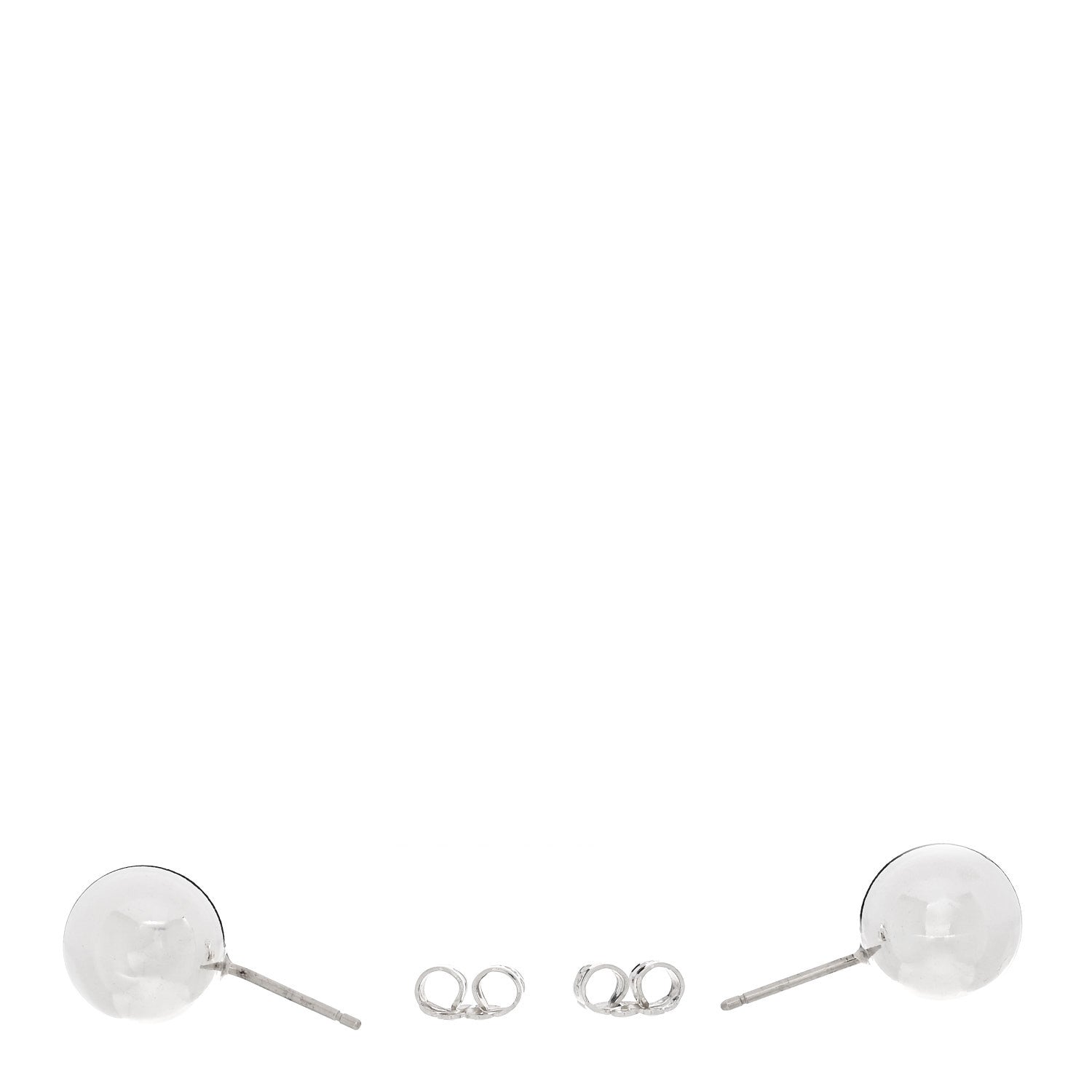 Tiffany Sterling Silver 10mm HardWear Ball Earrings 3 of 4