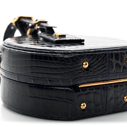 Louis Vuitton Crocodile Petite Boite Chapeau Navy 8 of 9