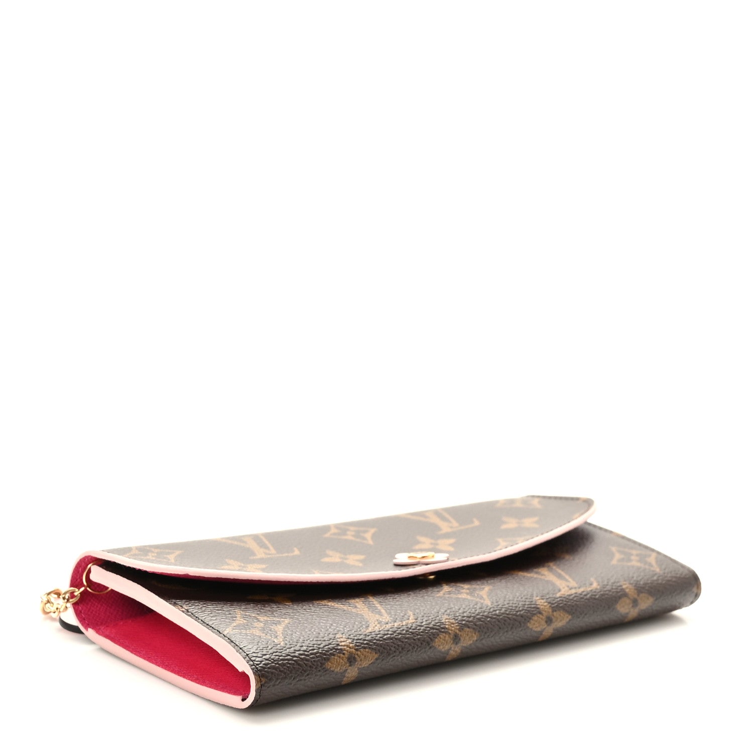 Louis Vuitton Monogram Bloom Flower Emilie Wallet Fuchsia 4 of 7