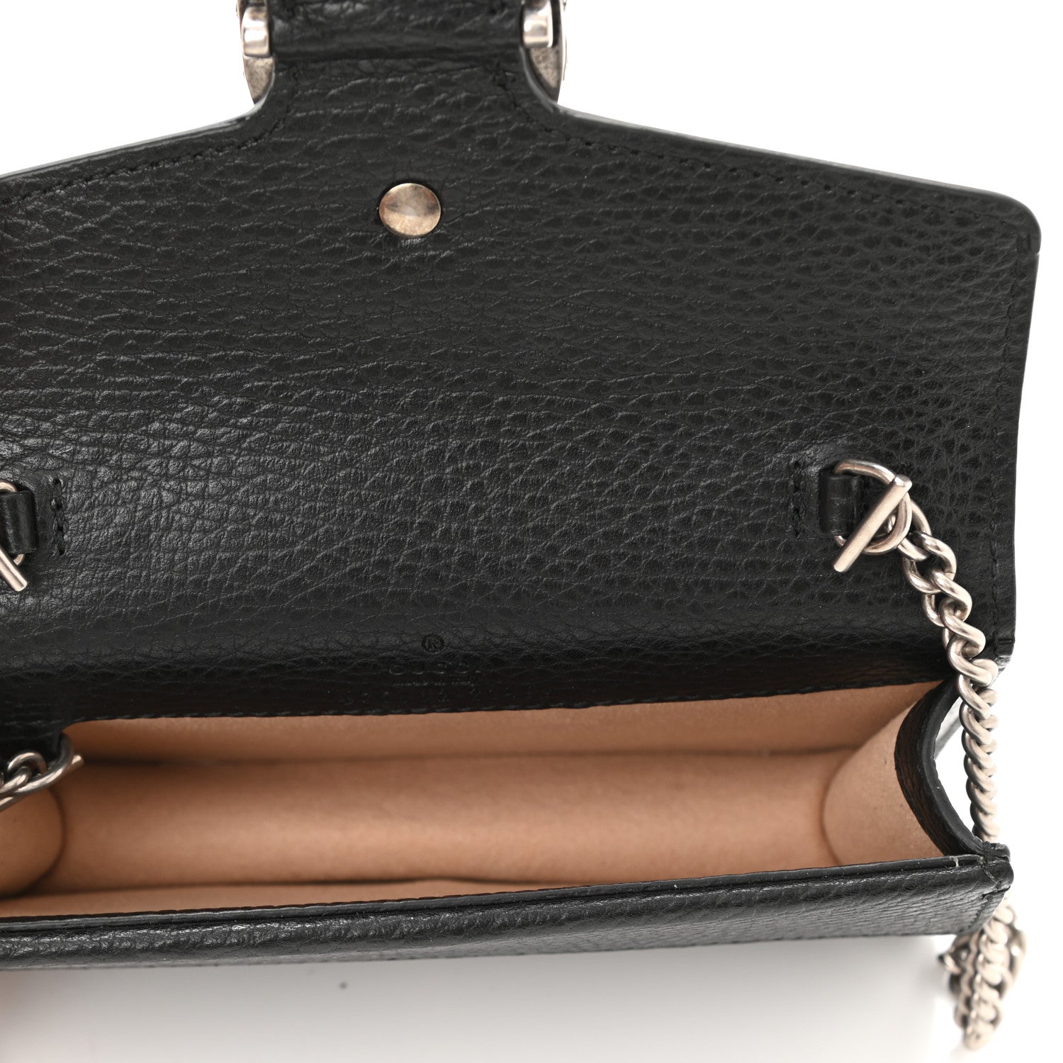 Gucci Calfskin Super Mini Dionysus Shoulder Bag Black 5 of 7