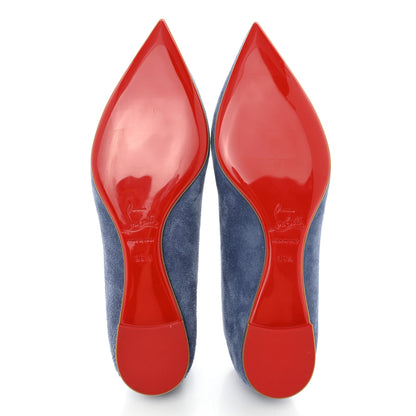 Christian Louboutin Veau Velours Ballalla Pointy Toe Flats 36.5 Jeans 5 of 7