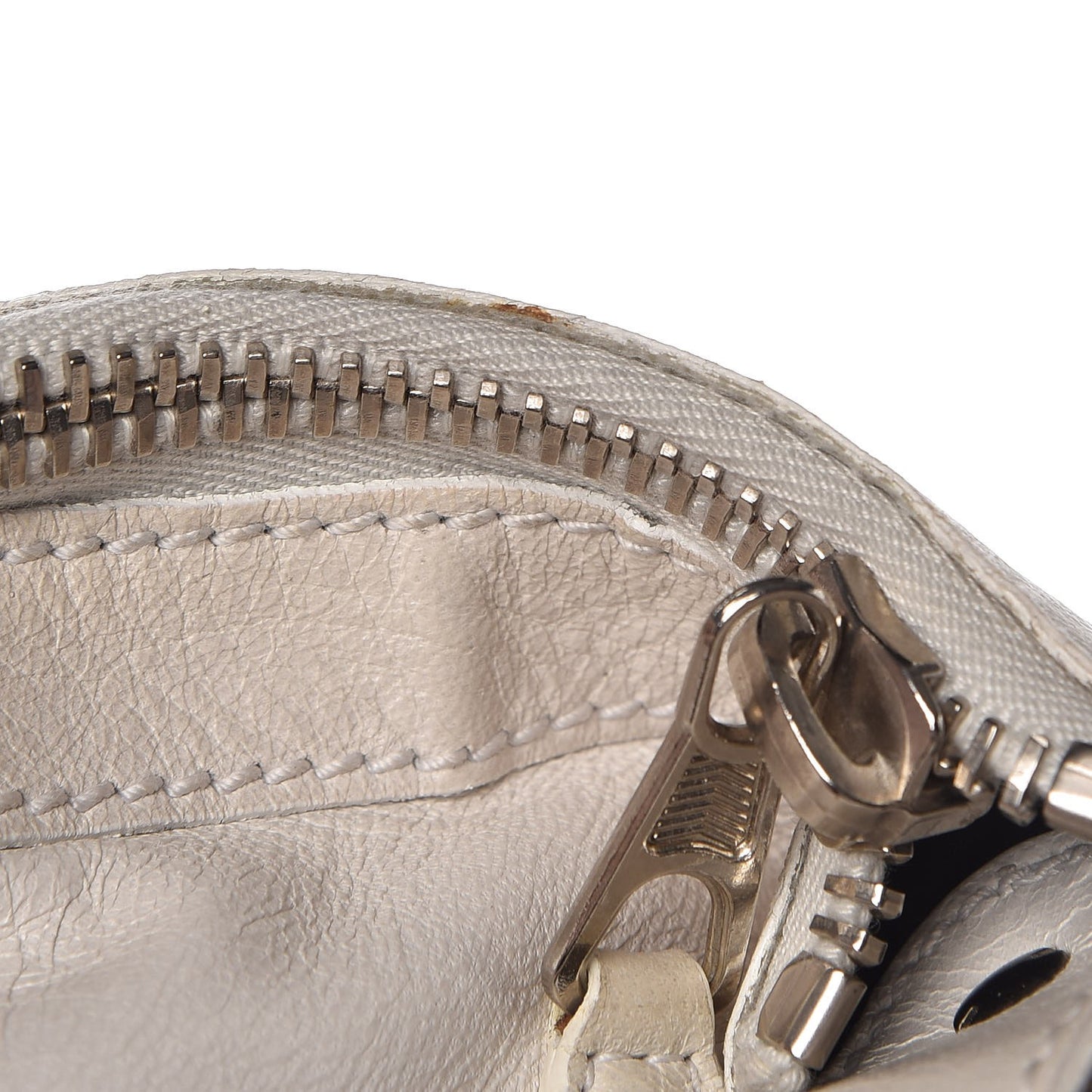 Agneau Giant 21 Silver Hardware Day Hobo White