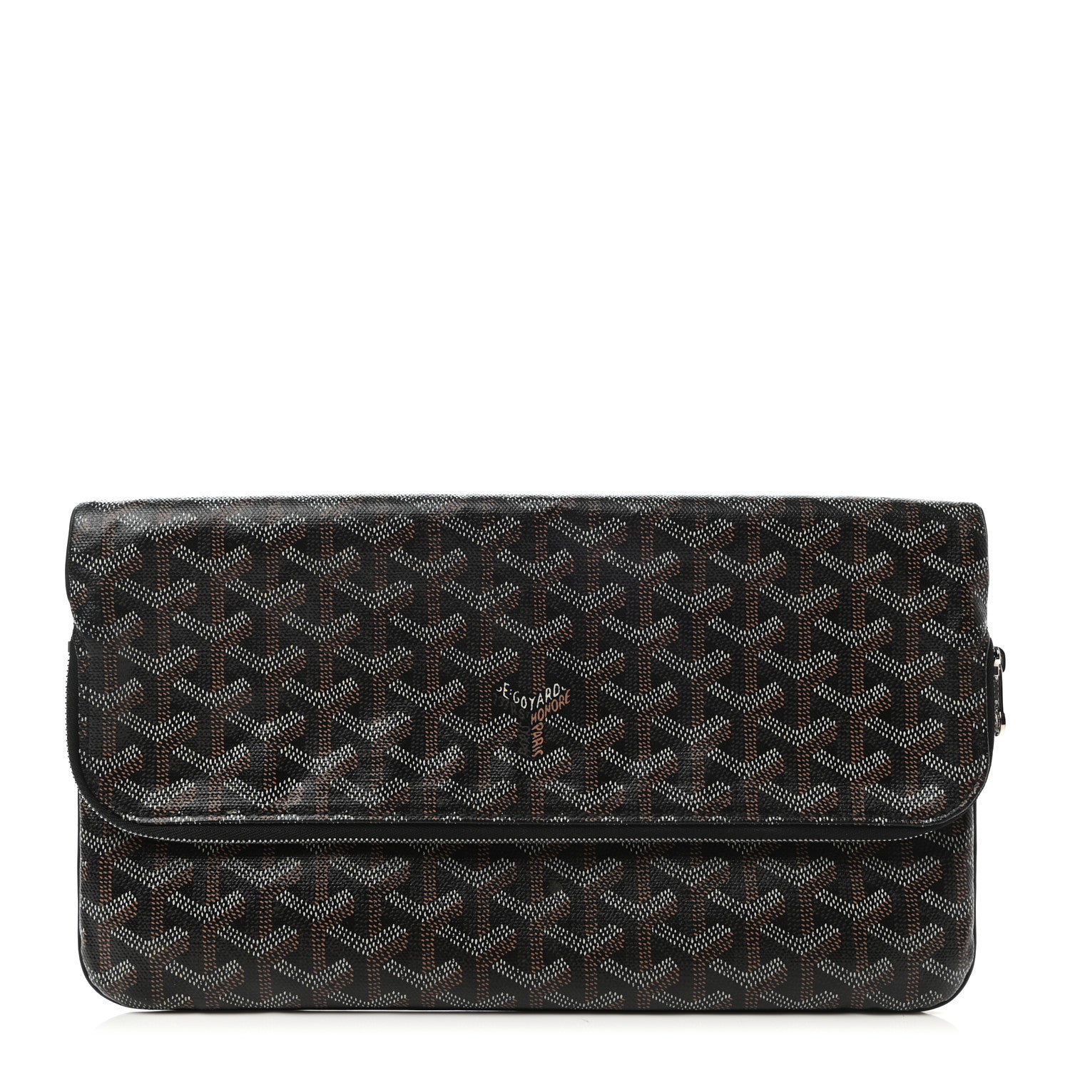Goyard Goyardine Sainte Marie Soft Clutch Black 1 of 8