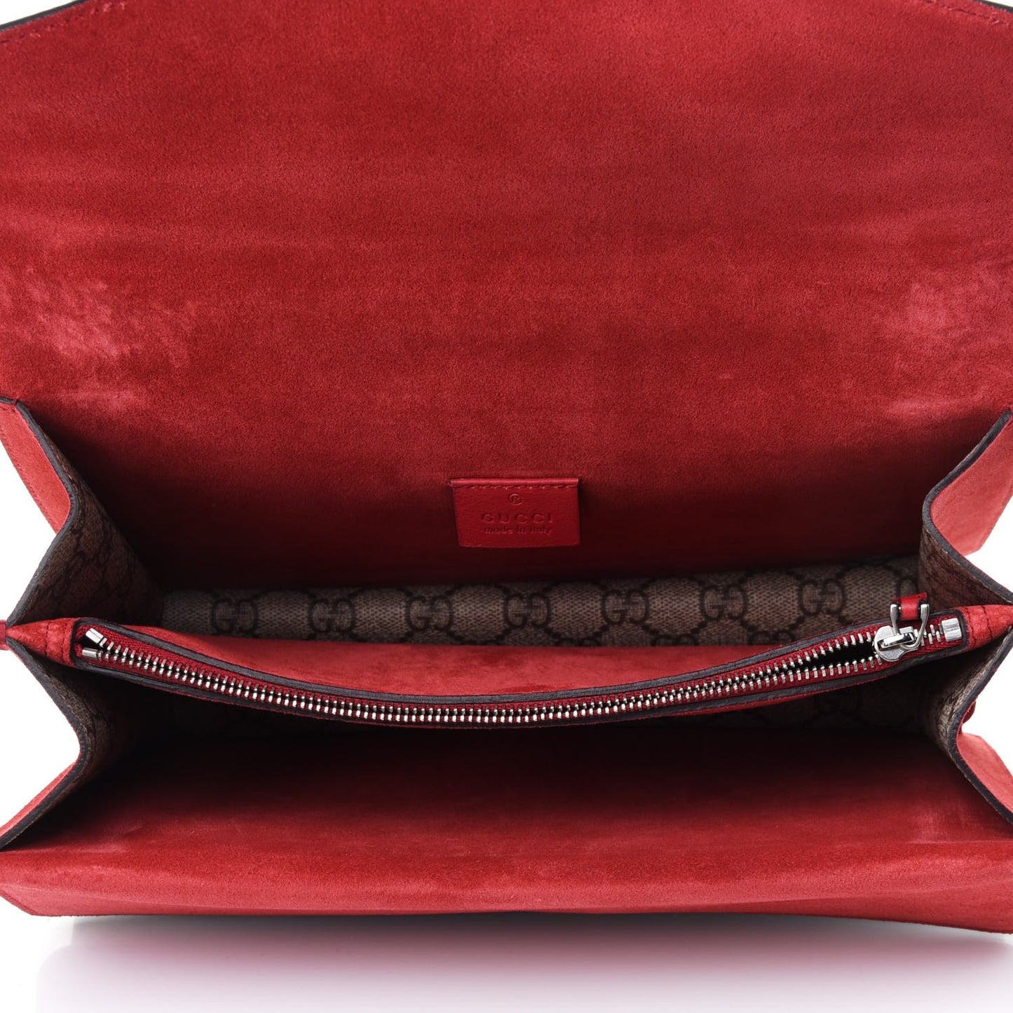 GG Supreme Monogram Small Dionysus Shoulder Bag Red